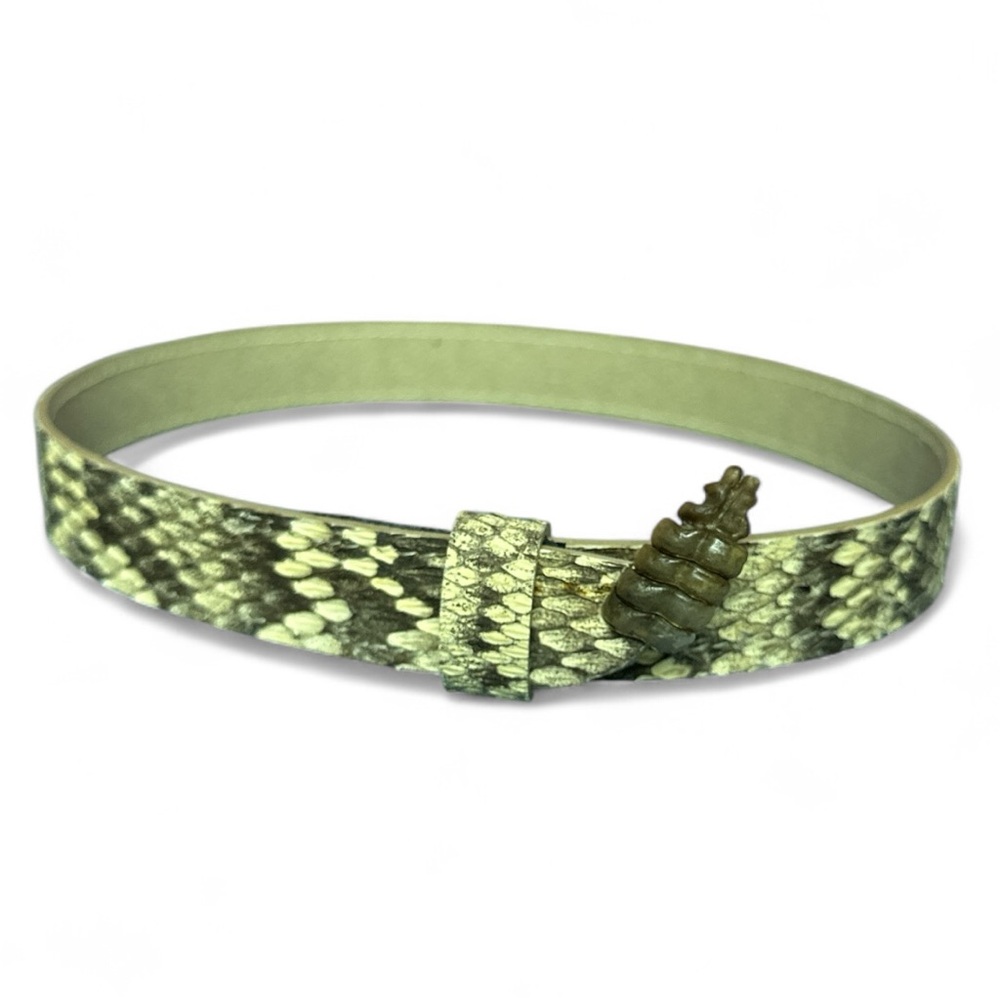 Rattlesnake Hat Band with Tan and Brown coloring